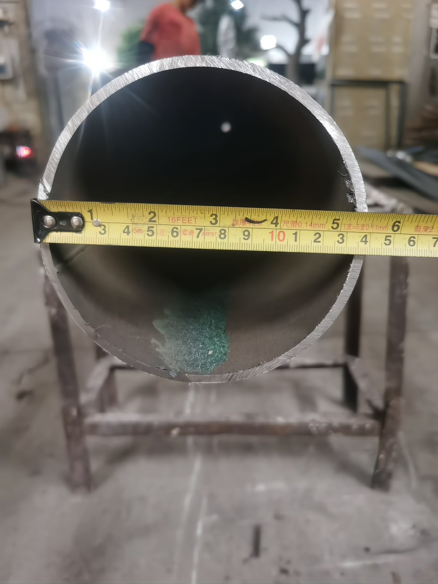 Tube diameter and roundness verified before fabrication